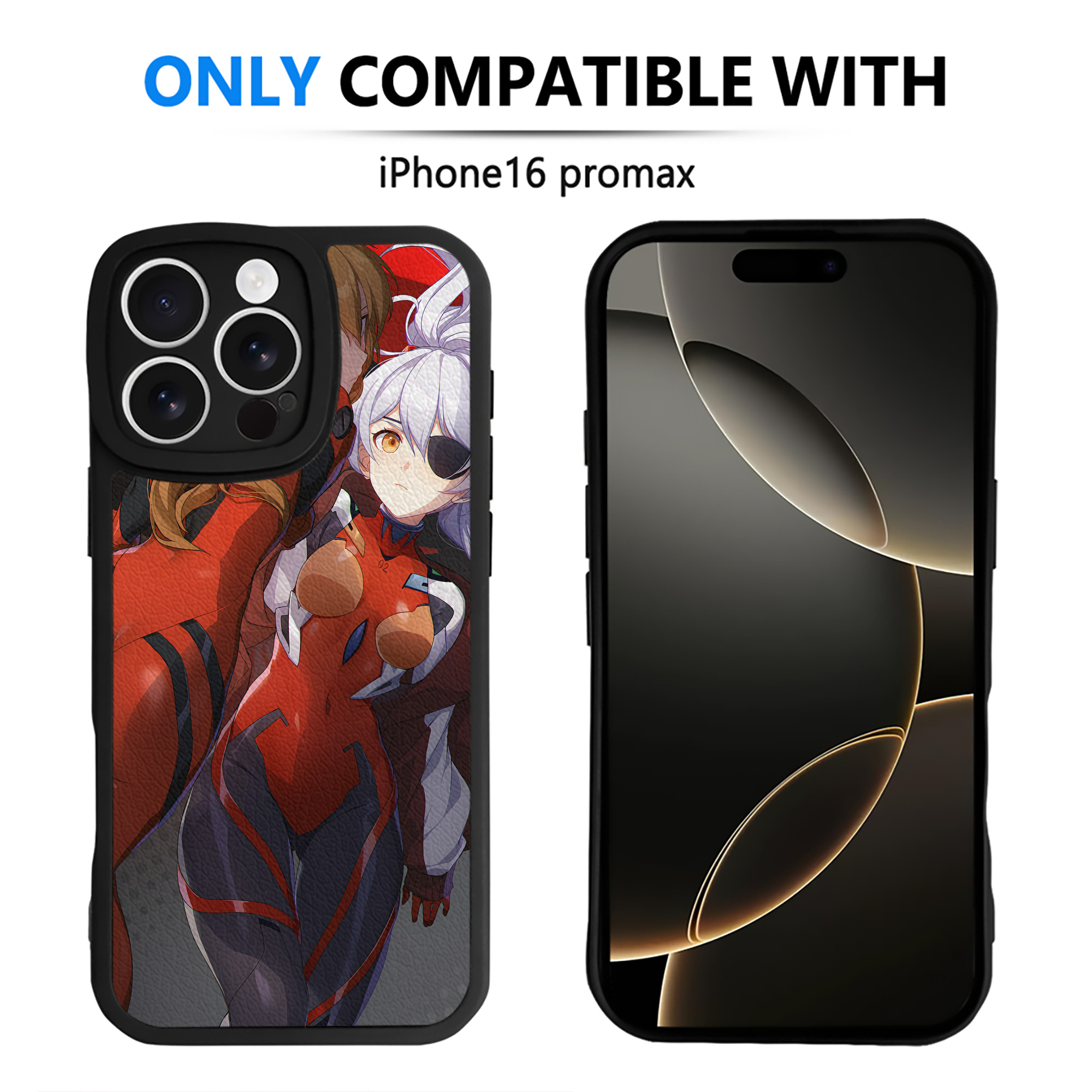 （画像用） EVA 新世紀エヴァンゲリオン 【iPhone 16シリーズ対応】シリコンスマホケース（レザー調） 材質：シリコン
